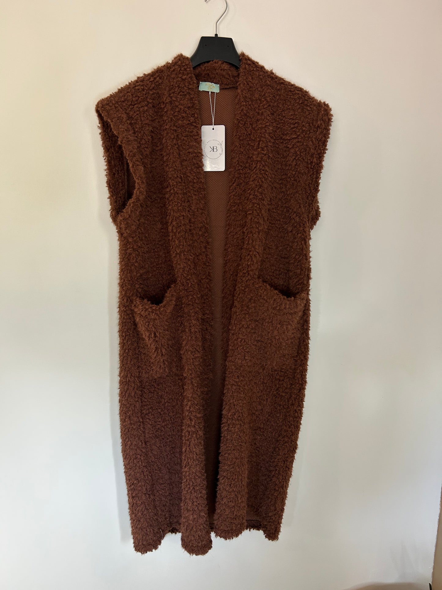 Gilet long sans manches