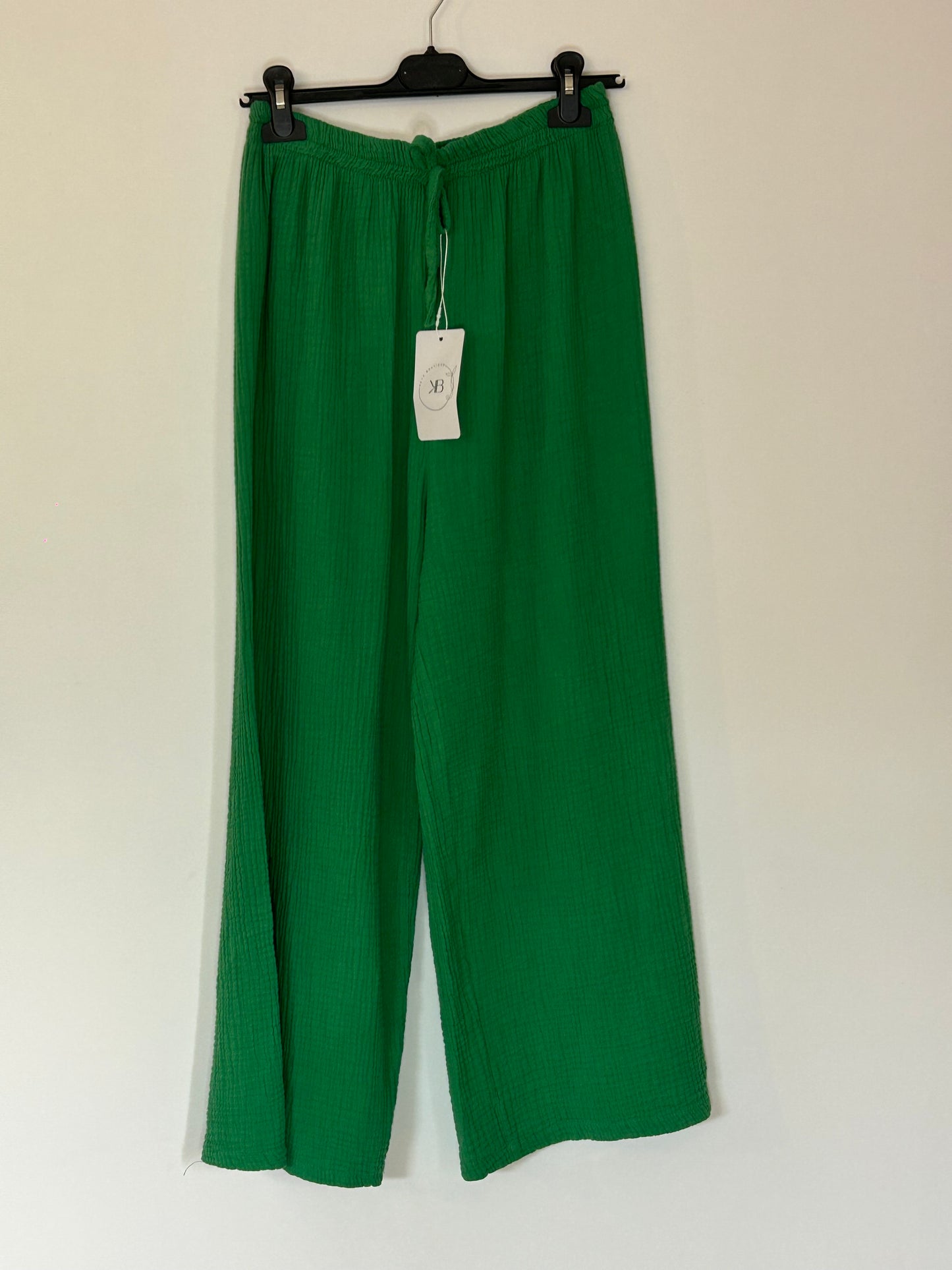 Pantalon fluide vert